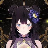 Avatar der VTuberin sukidingels mit blauer Blume im Haar