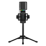STREAMPLIFY MIC RGB Mikrofon, USB-A, schwarz - inkl. Dreifuß 