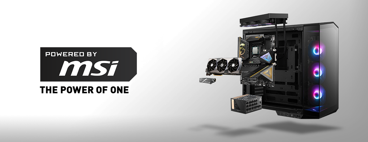 Gaming PCs with MSI components