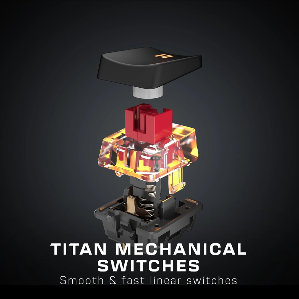 TURTLE BEACH Vulcan TKL, LEDs RGB, TITAN Mechanical Linear, USB, DE ...