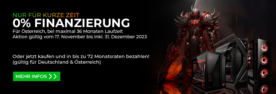Banner 0% Finanzierung Österreich