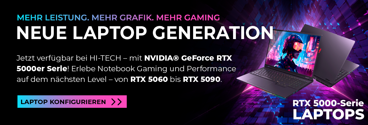 Banner Laptops NVIDIA 5000-er Serie